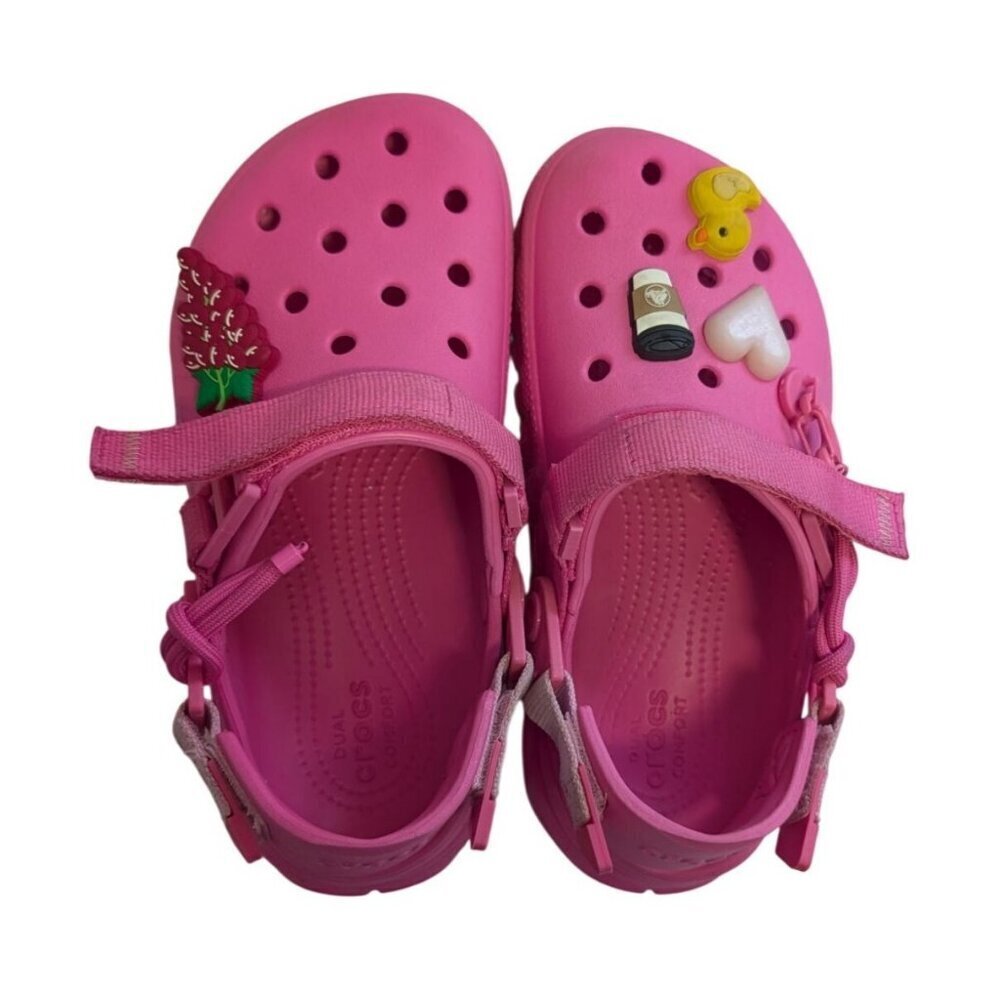 Post Malone x Crocs Duet Max II Clog Electric Pink Women's 6 Men's 4 Limited - Picture 5 of 11